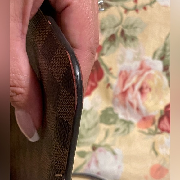 ⛔️SOLD⛔️Authentic Louis Vuitton Neverfull Pochette Wristlet Damier Ebene - Picture 15 of 16